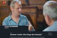 Clau Scherrer, Chorleiter des Gymnasium & Internat Kloster Disentis, im Gespräch mit Wladimir Wiktorowitsch Kaminer.